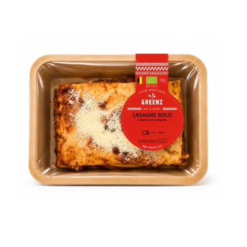 Portion de lasagne bolognaise Greenz au haché de bœuf et porc fermier